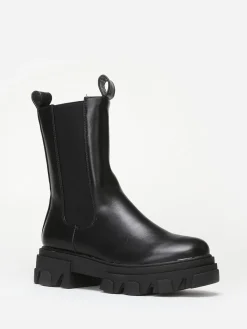 New La Modeuse Bottines style chelsea à semelle crantée Noir