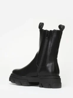 New La Modeuse Bottines style chelsea à semelle crantée Noir