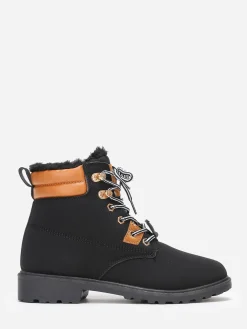 Outlet La Modeuse Bottines style rangers fourrées