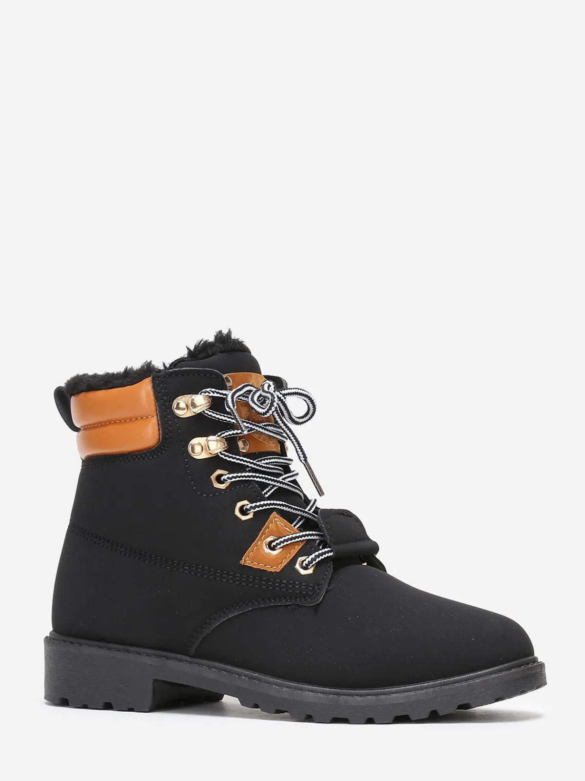 Outlet La Modeuse Bottines style rangers fourrées