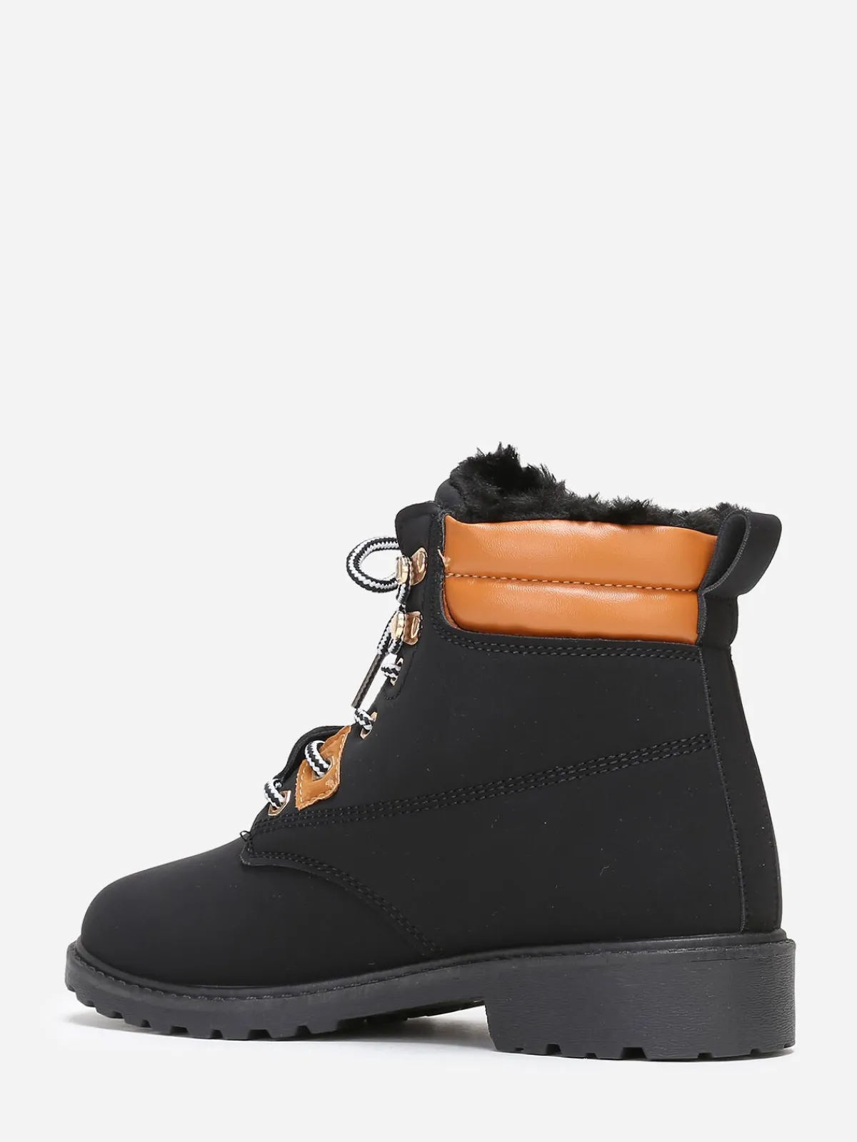 Outlet La Modeuse Bottines style rangers fourrées