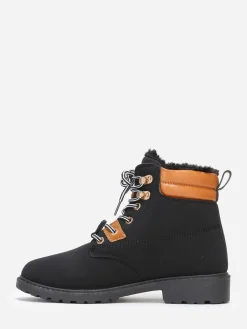 Outlet La Modeuse Bottines style rangers fourrées