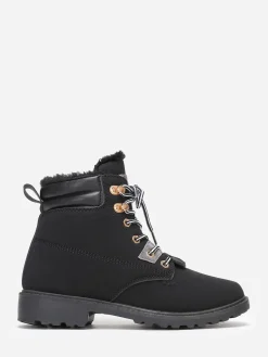 Outlet La Modeuse Bottines style rangers fourrées