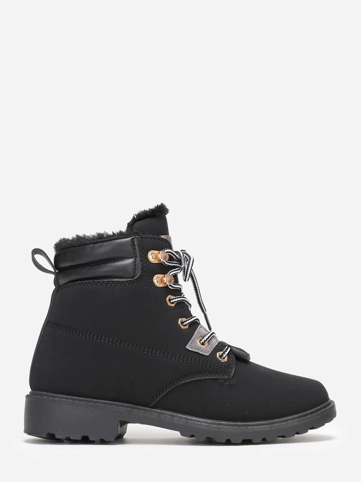 Outlet La Modeuse Bottines style rangers fourrées
