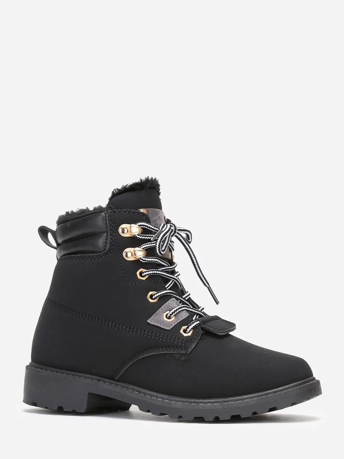 Outlet La Modeuse Bottines style rangers fourrées