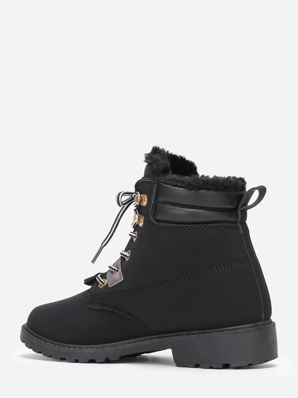 Outlet La Modeuse Bottines style rangers fourrées