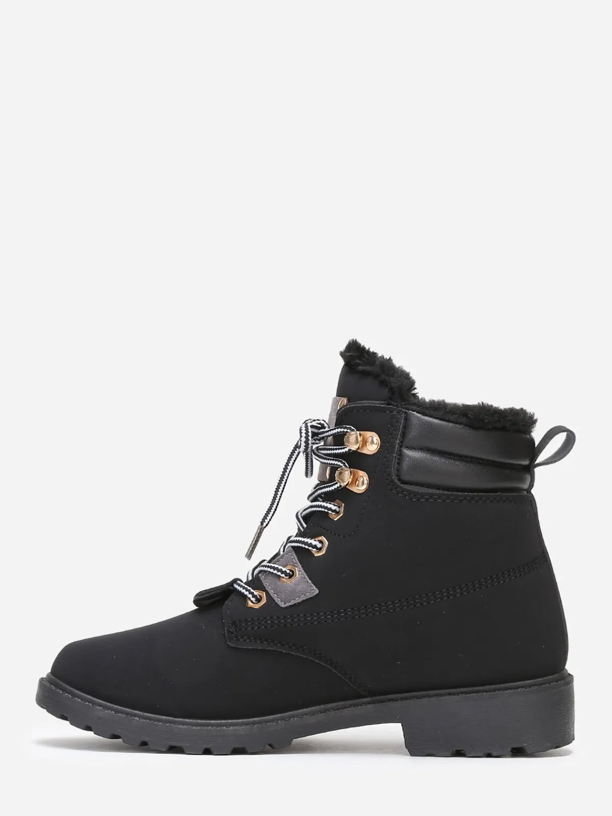 Outlet La Modeuse Bottines style rangers fourrées