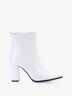Best La Modeuse Bottines  vernies à bout pointu Blanc