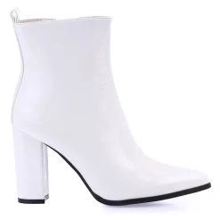 Best La Modeuse Bottines  vernies à bout pointu Blanc