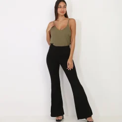 Clearance La Modeuse Caraco avec liseré doré Kaki
