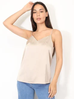 New La Modeuse Caraco satiné à col V Dorérose