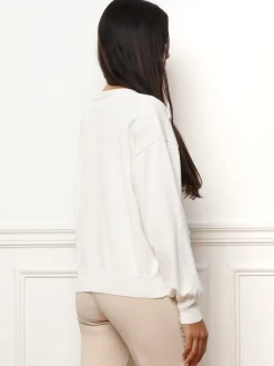 New La Modeuse Cardigan avec petits n艙uds satinés Blanc