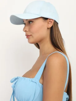 Outlet La Modeuse Casquette unie BleuClair
