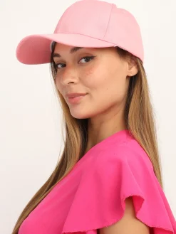 Outlet La Modeuse Casquette unie Rose