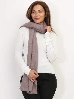 Best La Modeuse Écharpe en maille scintillante Mauve