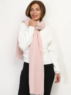 Discount La Modeuse Écharpe unie toucher cachemire Rose