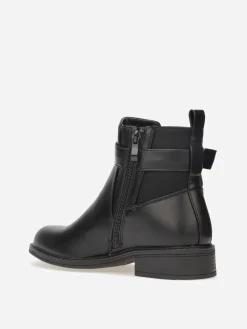 Discount La Modeuse Chelsea à boucle dorée Noir