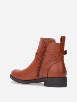 Outlet La Modeuse Chelsea à boucle métallique Camel