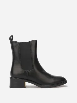 Discount La Modeuse Chelsea à détail doré Noir