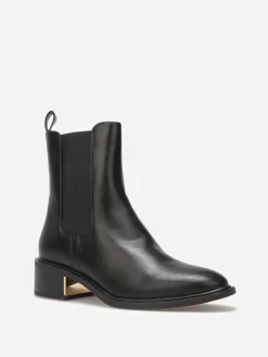 Discount La Modeuse Chelsea à détail doré Noir