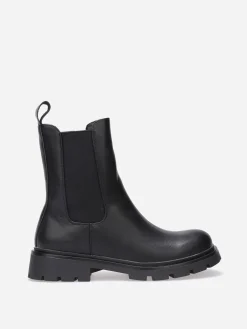 Clearance La Modeuse Chelsea à semelle crantée Noir