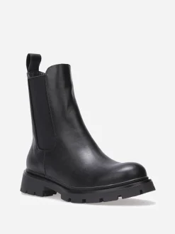 Clearance La Modeuse Chelsea à semelle crantée Noir