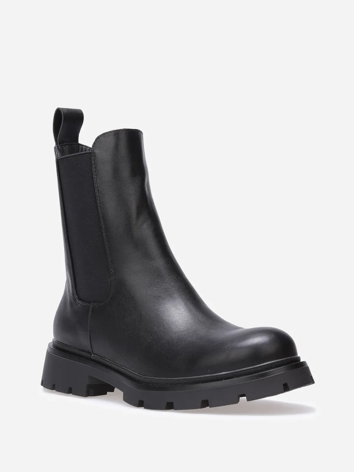 Clearance La Modeuse Chelsea à semelle crantée Noir