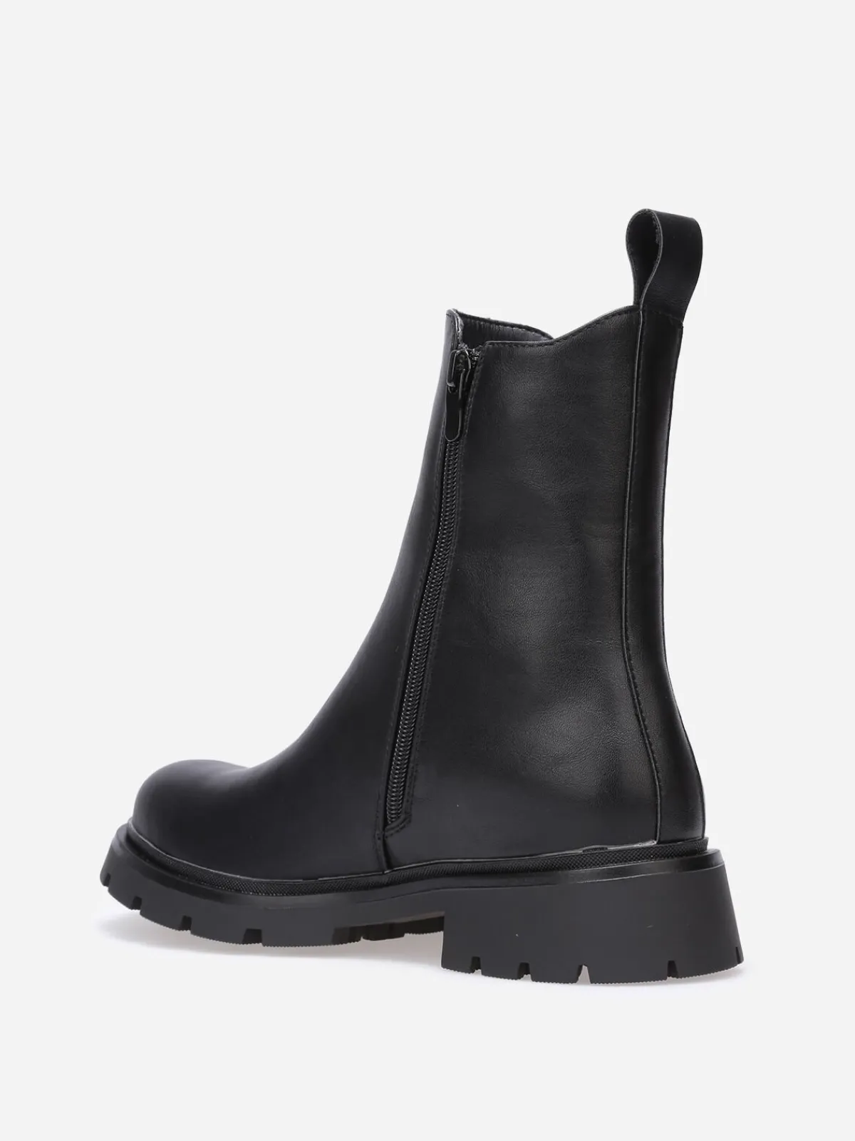 Clearance La Modeuse Chelsea à semelle crantée Noir