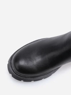 Clearance La Modeuse Chelsea à semelle crantée Noir