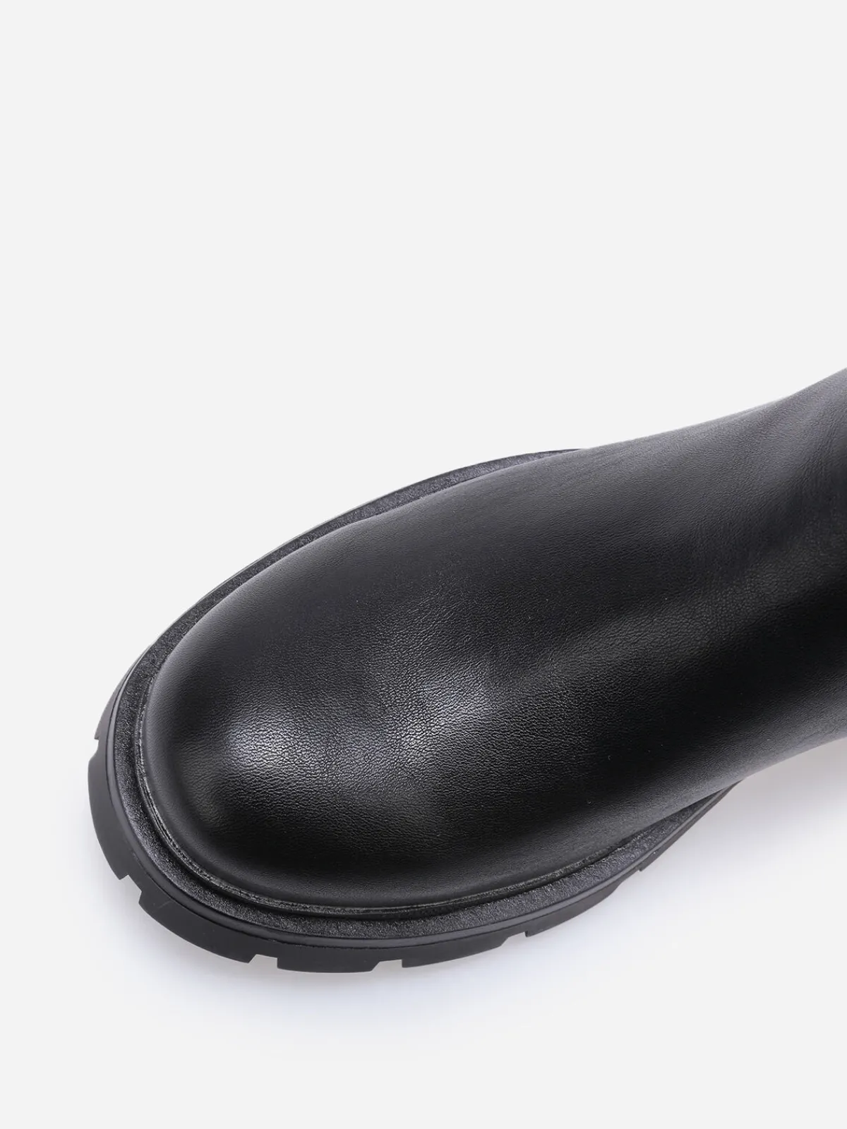Clearance La Modeuse Chelsea à semelle crantée Noir