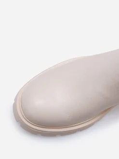 Hot La Modeuse Chelsea à semelle crantée Beige