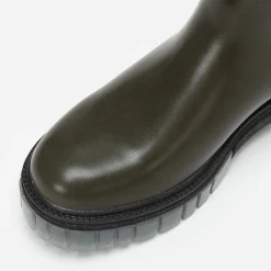 Clearance La Modeuse Chelsea à semelle crantée effet translucide Vert