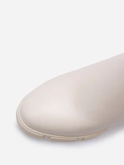 Best La Modeuse Chelsea à talon avec plateforme texturée Beige