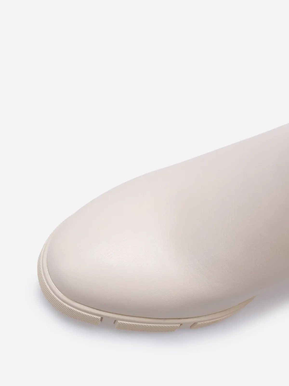 Best La Modeuse Chelsea à talon avec plateforme texturée Beige