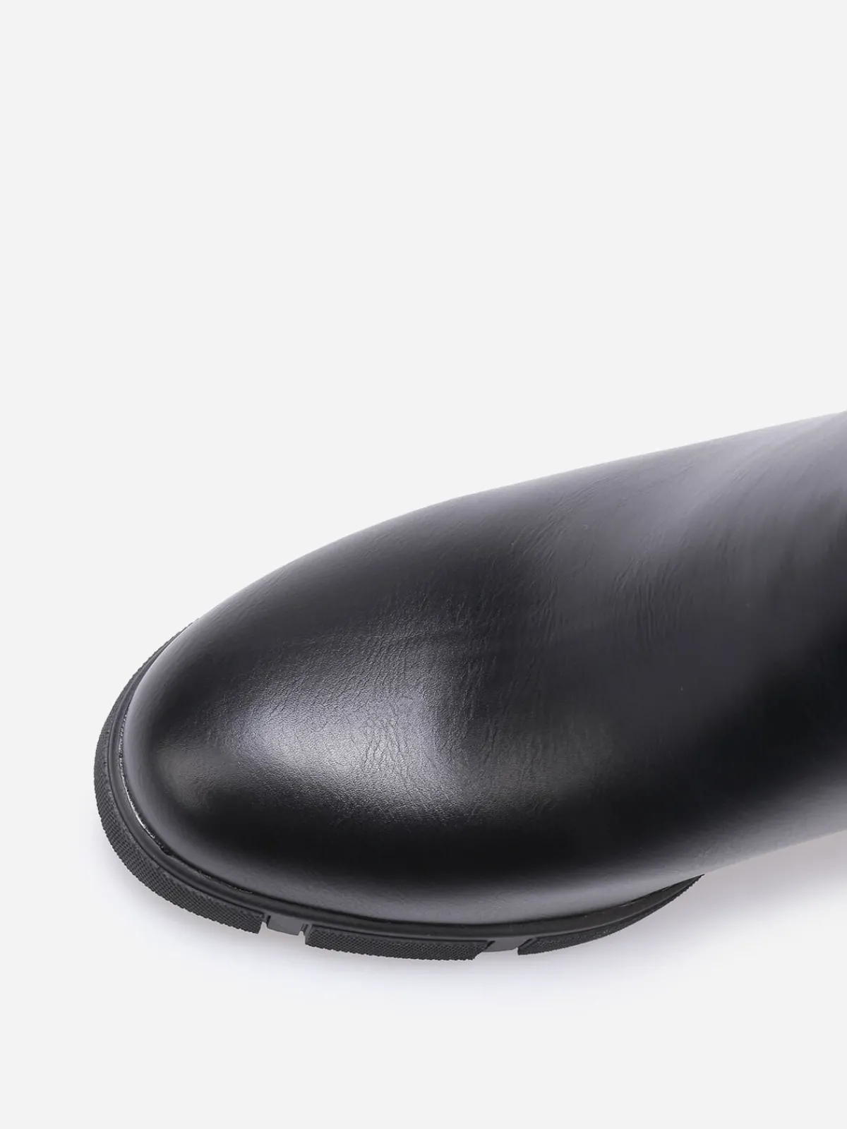 Online La Modeuse Chelsea à talon avec plateforme texturée Noir