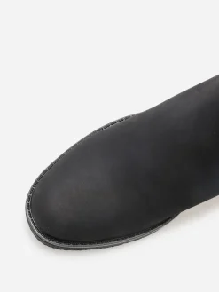 Discount La Modeuse Chelsea à talon bi-matières Noir