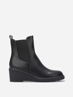 Best La Modeuse Chelsea à talon compensé Noir