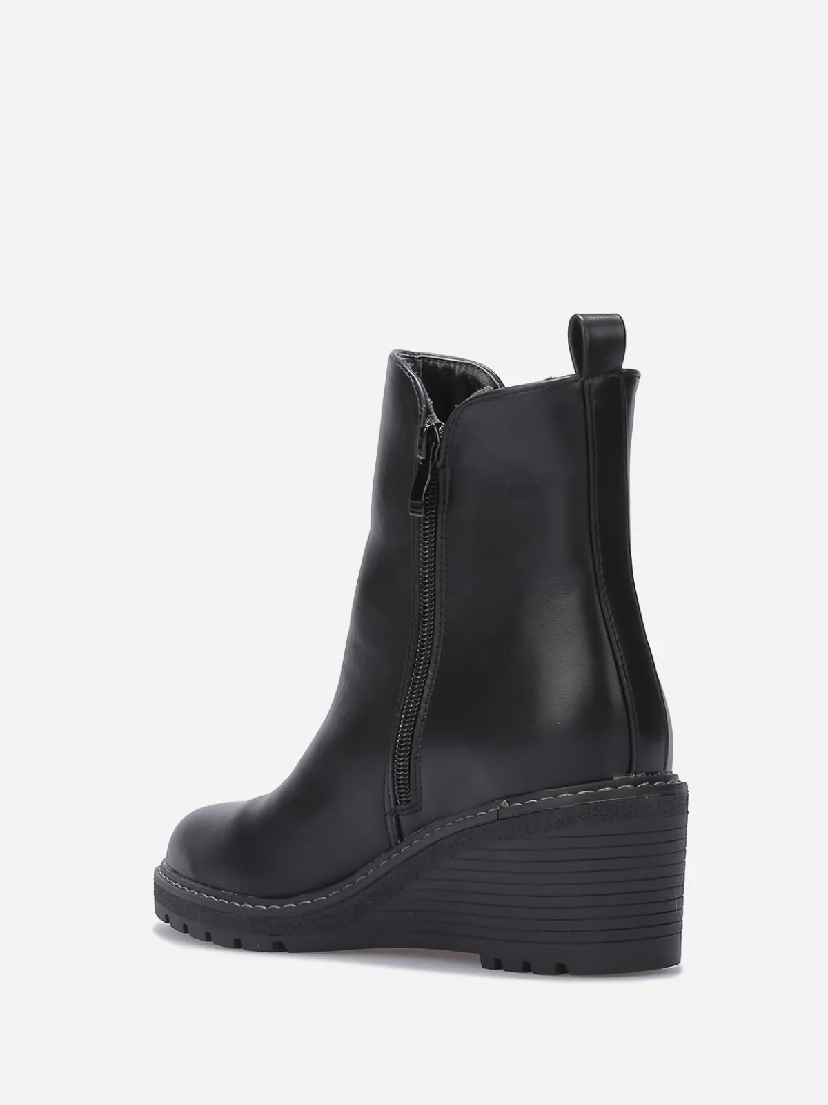 Best La Modeuse Chelsea à talon compensé Noir