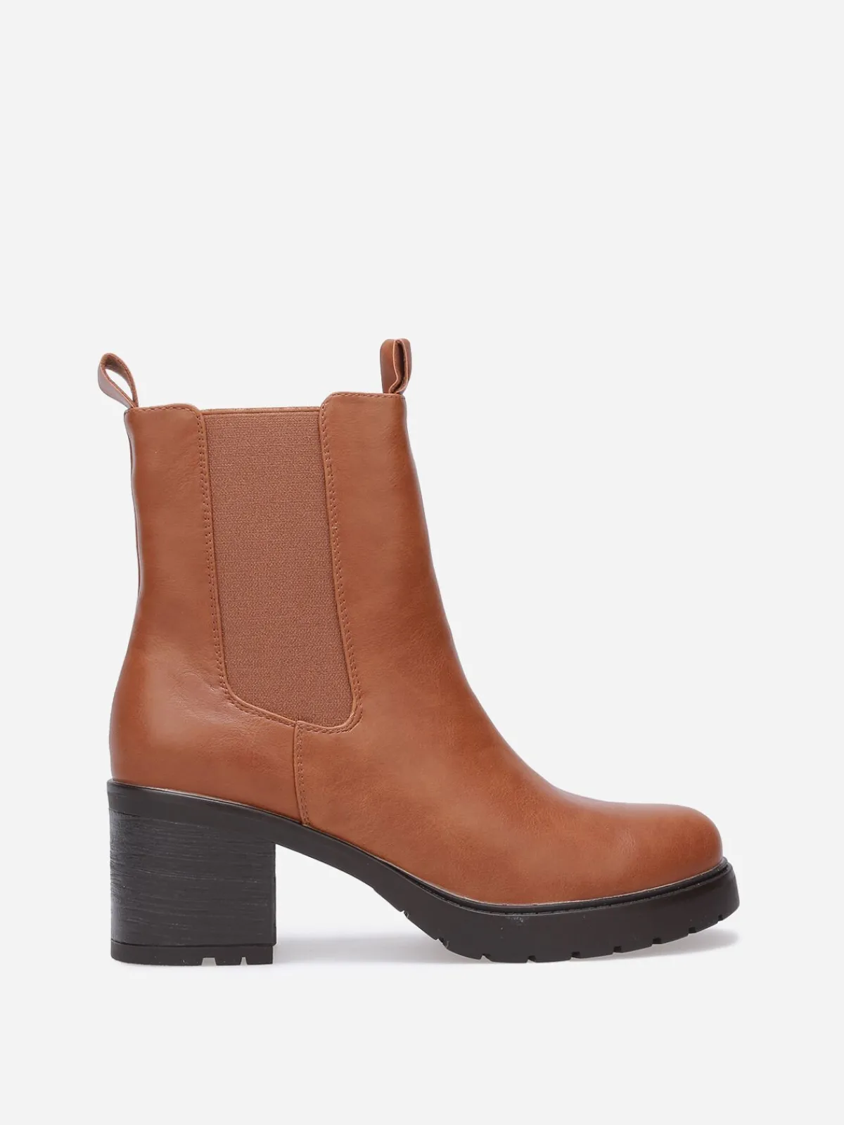 Hot La Modeuse Chelsea à talon et plateforme Camel