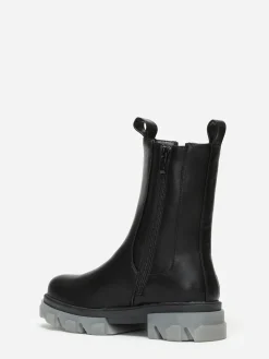 Outlet La Modeuse Chelsea avec semelle à effet translucide Noir
