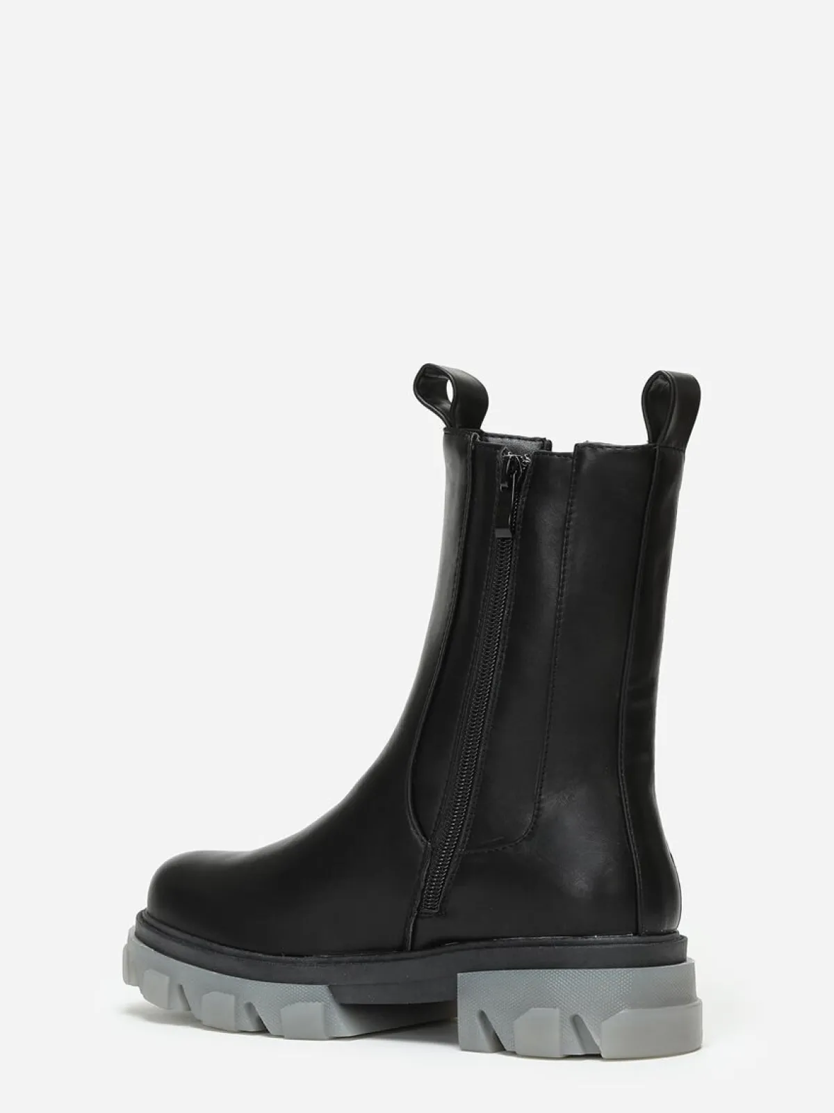 Outlet La Modeuse Chelsea avec semelle à effet translucide Noir