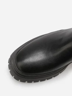 Discount La Modeuse Chelsea chunky à plateforme crantée Noir
