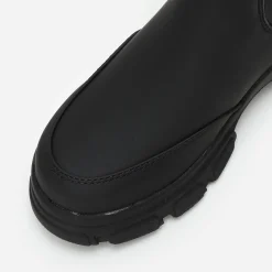 Hot La Modeuse Chelsea crantées effet mat Noir