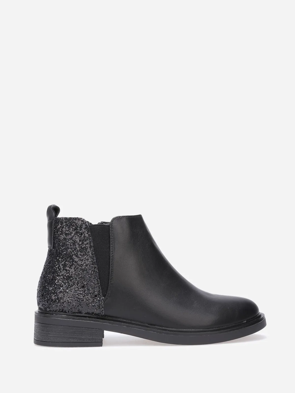 New La Modeuse Chelsea en simili à paillettes Noir