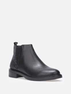 New La Modeuse Chelsea en simili à paillettes Noir