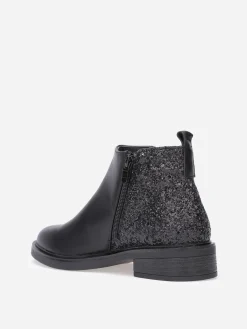 New La Modeuse Chelsea en simili à paillettes Noir
