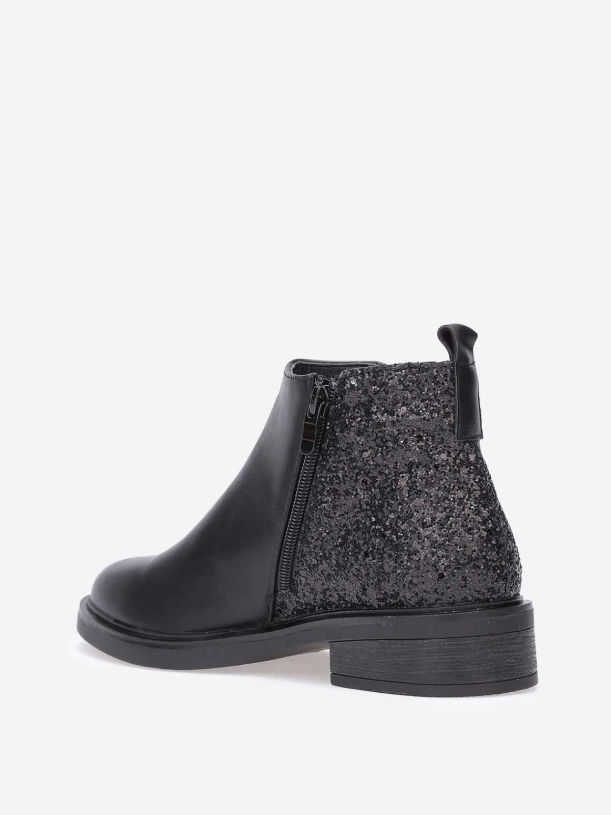New La Modeuse Chelsea en simili à paillettes Noir