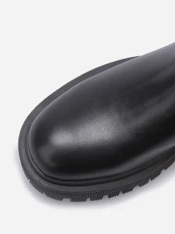 New La Modeuse Chelsea hautes à semelle texturée Noir