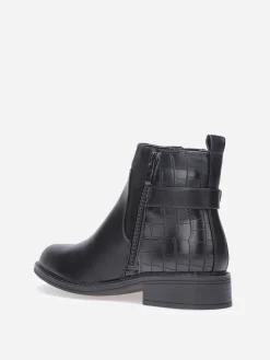 New La Modeuse Chelsea multi-matières à boucle métallique Noir