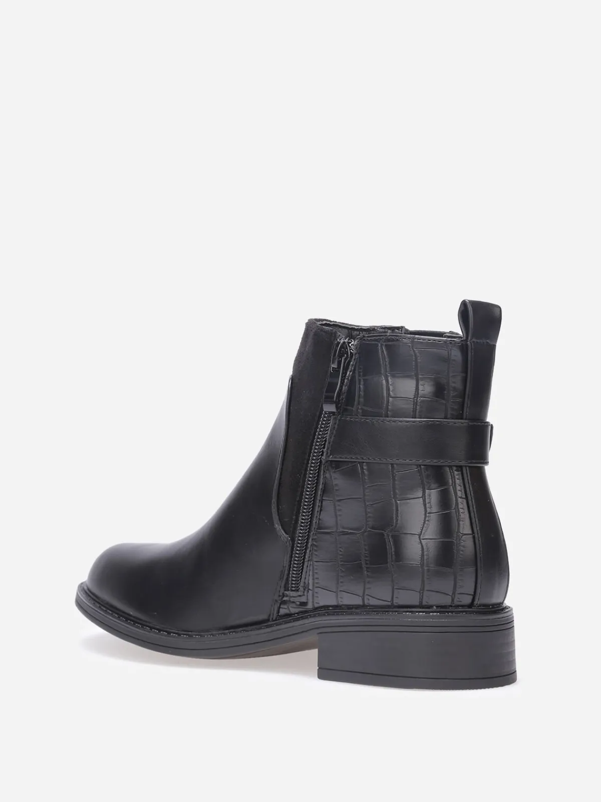 New La Modeuse Chelsea multi-matières à boucle métallique Noir